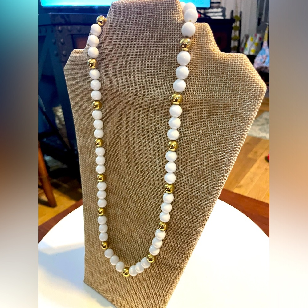 Signed Napier beaded necklace